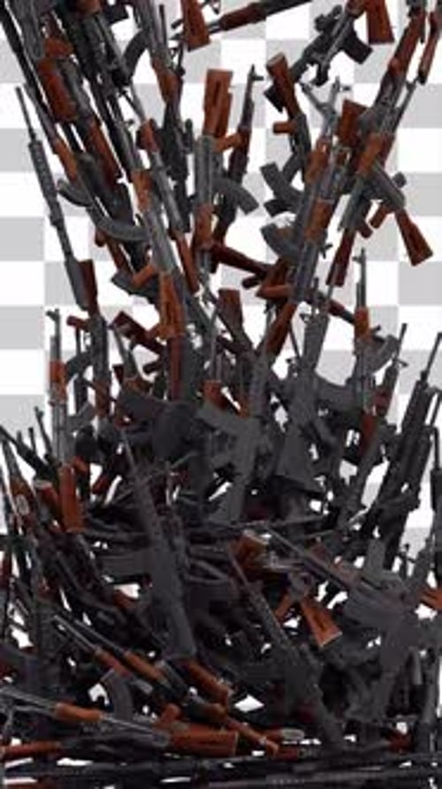 Assault Rifles Falling Animation