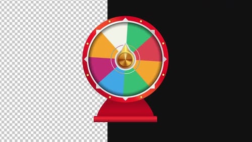 Spinning Fortune Wheel Rotation Looped 1080p