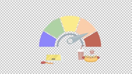 Body Mass Index Animation Alpha Channel 1080p