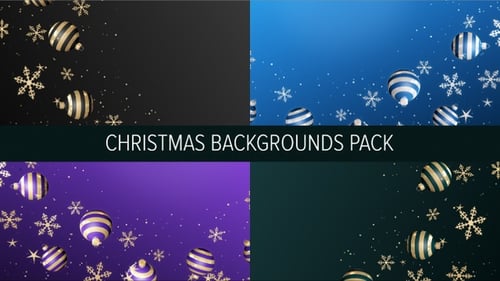 Christmas backgrounds with Christmas decorations, snowflakes and text space