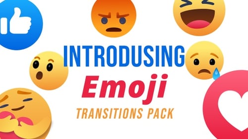 Animated Emoji Social Media Transitions Pack