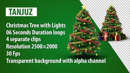 Weihnachtsbaum mit Lichtern