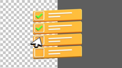 3D Select checkbox interface | Alpha Channel