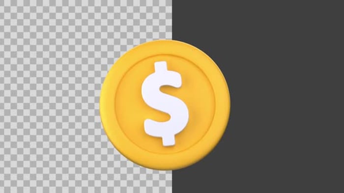3D Animated Coin Icon, Elements Motion Graphics ft. coin & business ...
