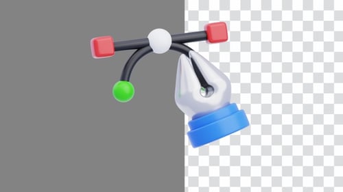 3D Animation of Graphic Designer Tools Make Precision Easy | Alpha Channel