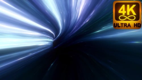 Abstract blue purple hyperspace worm hole tunnel through space time vortex loop background galaxy