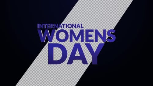 Dynamic 3D Text Reveal for International Women's Day