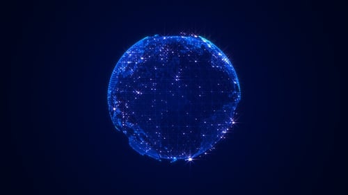 World Map Globe 3D Hologram
