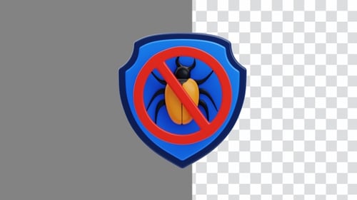 3D Animation of Anti Malware