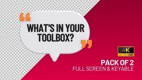 Modern 3D Quote Bubble Message Reveal