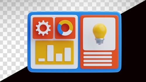 Animação 3D da pesquisa de gráficos de tráfego