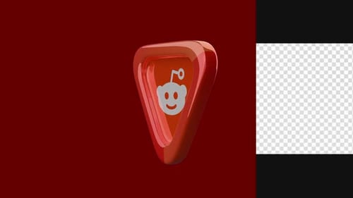 Animiertes Reddit-Alpha-Loop-Logo