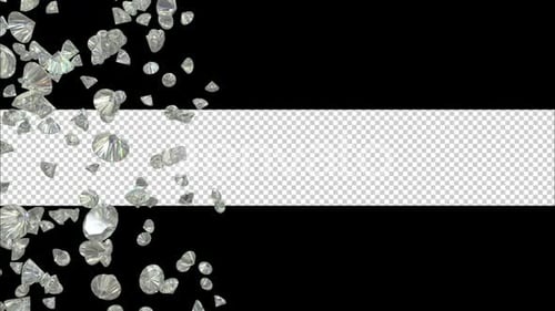 Fliegender 3D-Diamant