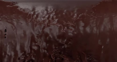 Fluid Chocolate Splash Alpha Channel Transition