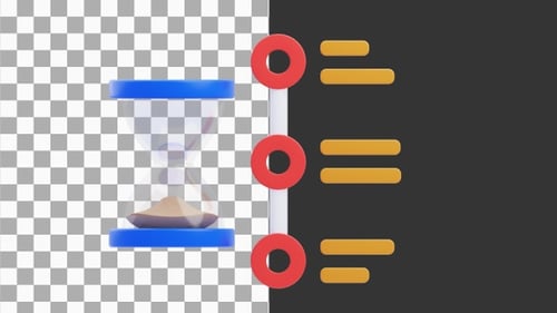 3D Animation of Timeline | Alpha Channel