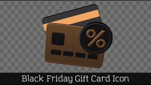 Animated 3D Credit Cards with Discount Percentage Icon