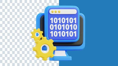 3D-Animationen mit Binärcode | Alphakanal