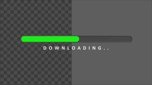 Fortschrittsanzeige für 3D-Downloads | Alpha Channel