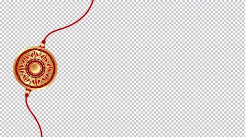 Animated Rakhi Charm for Indian Festival Celebration