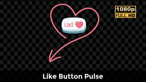 Like Button Pulse: gráfico en movimiento de estilo cómic