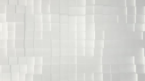 Animated Minimalist White Squares Seamless Looping Background