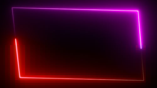 Red & Pink Neon Frame Loop V4