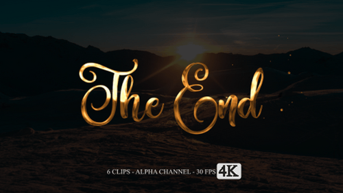 The End Animation Text