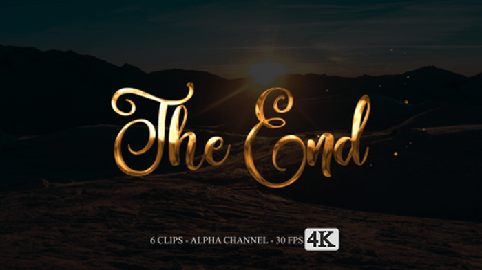 The End Animation Text, Backgrounds Motion Graphics ft. the end & intro ...