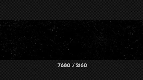 Abstract Flying White Particles Dust Overlay