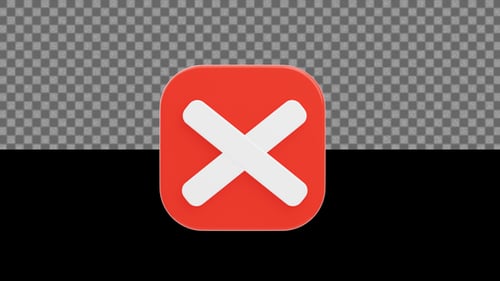 Crossmark Animated | Alpha Loop