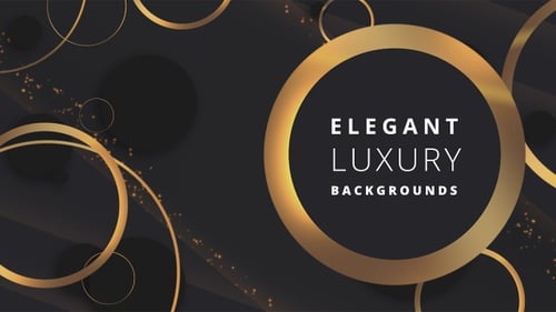 Golden Rings Abstract Background for Elegant Presentations