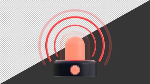 Alarme de aviso 3D | Alpha Channel