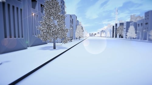 3d city animation 4k V.3