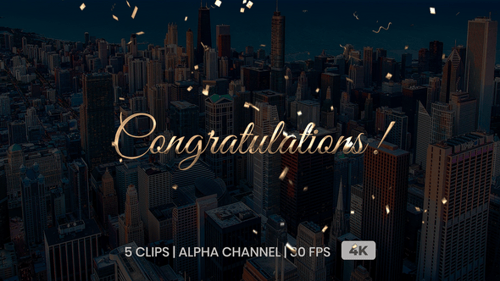 Congratulations Text Animation