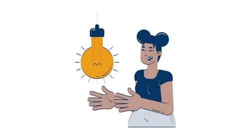 Clap to activate smart light bulb doodle animation