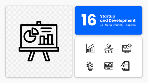 Startup and Development Animated Icon Pack