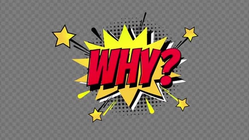Warum Comic Text Alpha