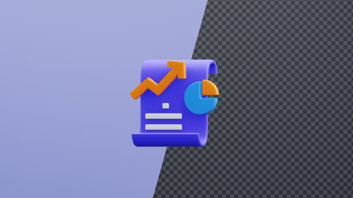 Minimalist 3D Business Report Icon Animation