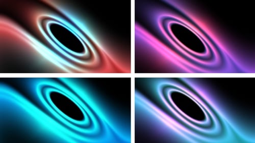 Pacote de fundo em loop colorido de luxo