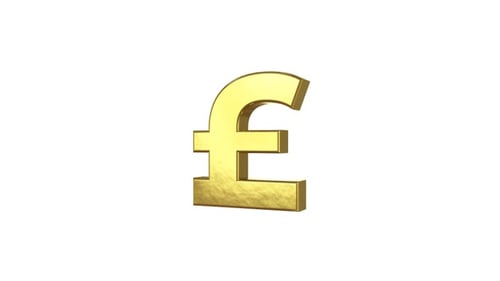 Goldenes Pfundsymbol