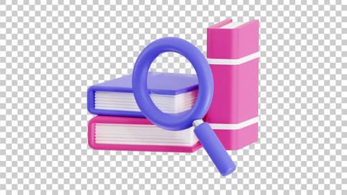 3D Animated Finding Book | Alpha Channel