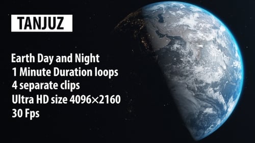 Earth Day And Night 4K