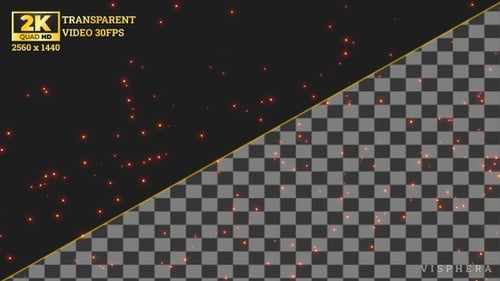 Burning Fire Ember Particle Overlay