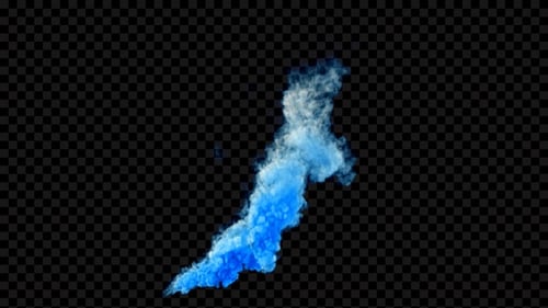 Dynamic Blue Smoke Fluid Element