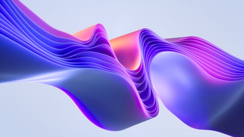 Fond de formes de tissu flottant lisse dégradé coloré