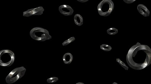 Falling Rusty Spirals