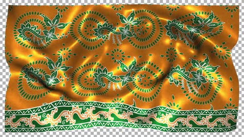 Tela con estampado de seda étnica de Indonesia Wave Alpha Songket Batik Banyuwangi Jawa Timur Java Oriental