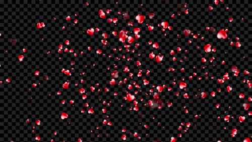 Animated Red Hearts Love Overlay