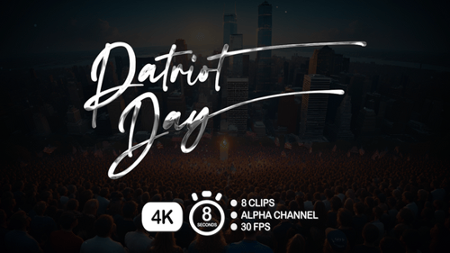 Handwritten Script Patriot Day Title Reveal