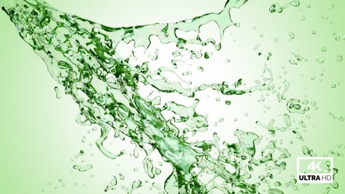 Green Water Splash